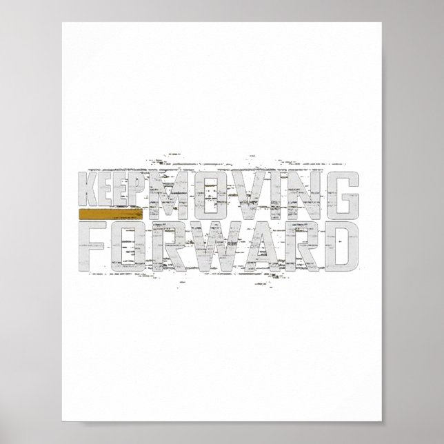 Affiche Gym Continuez D'Avancer (art Devant Et Derrière)  (Devant)