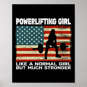 Affiche Gym De L'Usa Powerlifter Poids Pour