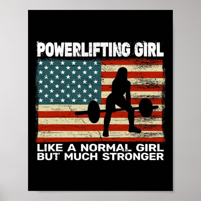 Affiche Gym De L'Usa Powerlifter Poids Pour (Devant)