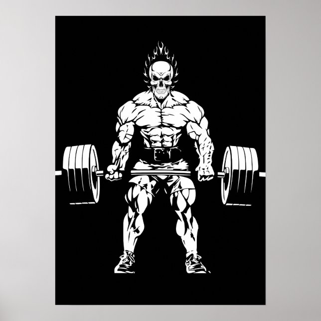 Affiche Gym entraînement Bodybuilding - Lifting Motivation (Devant)