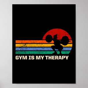 Affiche Gym Est Mon Exercice Thérapeutique Disant Citation