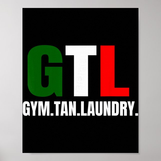 Affiche Gym Tan Laundry Gtl New Jersey Nj Shore  (Devant)