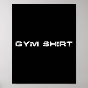 Affiche Gym Tee Bodybuilding Exercice d'haltère d'haltère