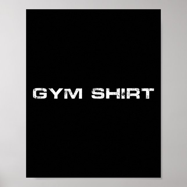 Affiche Gym Tee Bodybuilding Exercice d'haltère d'haltère  (Devant)