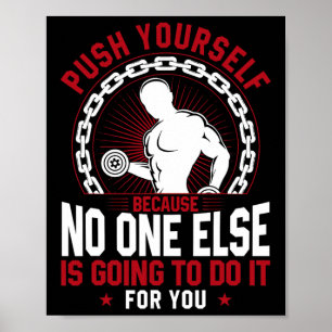 Affiche Gymnase Amusant Fitness Bodybuilding Sports Weig