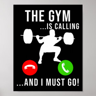Affiche Gymnase Appelle Exercice Fitness Phydybuilding Poi