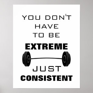 Affiche Gymnase Motivationnel Exercice Fitness devis Poste