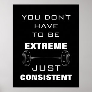 Affiche Gymnase Motivationnel Exercice Fitness devis Poste