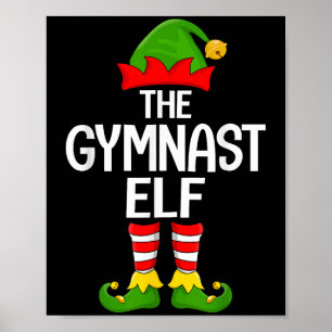 Affiche Gymnaste Elf Correspondant Famille Gymnastique Elf