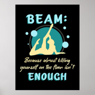 Affiche Gymnaste Vous-Même Sur Le Sol