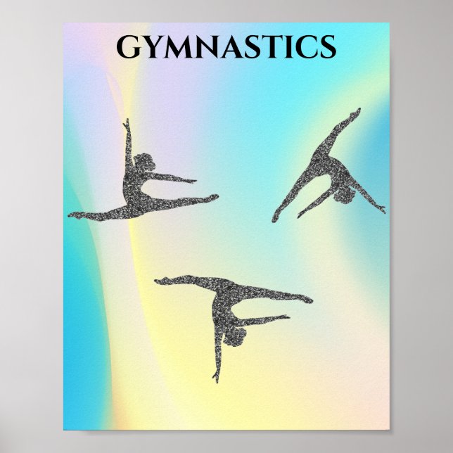 Affiche " GYMNASTICS" arc-en-ciel Jigsaw Puzzle (Devant)