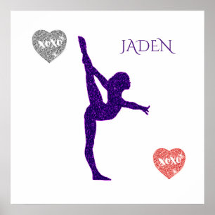 Affiche Gymnastics poster. XOXO