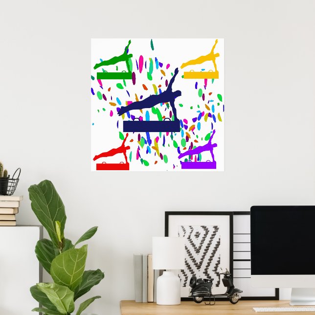 AFFICHE GYMNASTIQUE (Bureau à domicile)