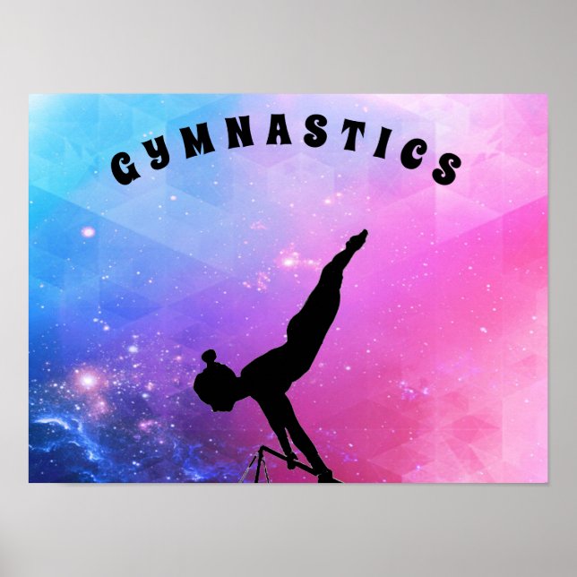 Affiche Gymnastique Abstraite (Devant)