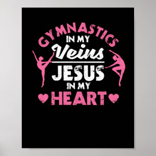 Affiche Gymnastique dans mes veines Jésus dans mon coeur