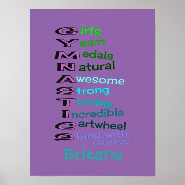 Affiche Gymnastique des filles (changement de nom) (Devant)