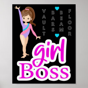 Affiche Gymnastique fille Boss