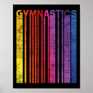 Affiche Gymnastique - Gymnaste Amoureux Cheerleading Aérob