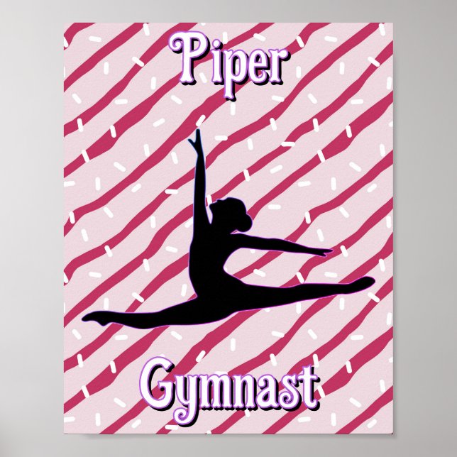 Affiche Gymnastique Pink White Pepperment Sprinkel (Devant)