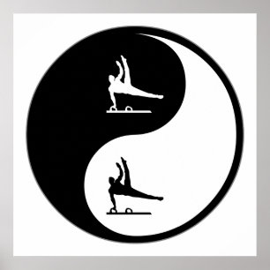 Affiche Gymnastique Yin Yang