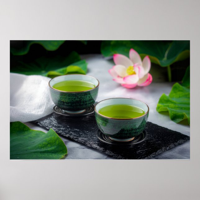 Affiche Gyokuro - Thé Vert - ZEN BOUDDHISME (Devant)
