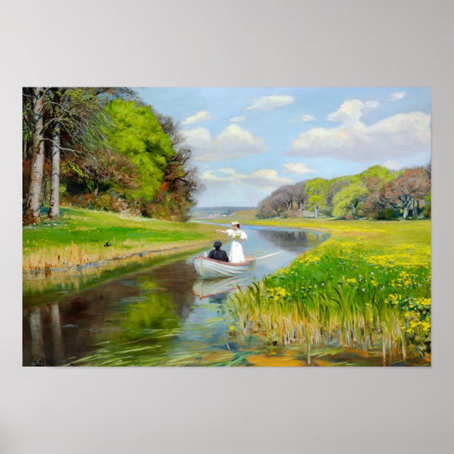 Affiche H.A. Brendekilde - Art romantique Vintage (Devant)