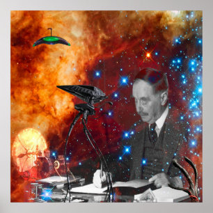 Affiche H.G.Wells Science-Fiction