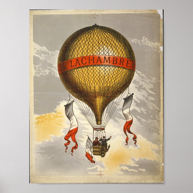 Affiche H. Lachambre Hot Air Baloon (Devant)