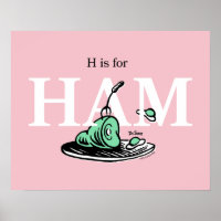 "H pour JAMBON" | Conception de l'alphabet