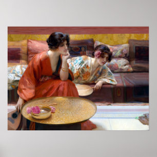 Affiche H. Siddons Mowbray Idle Heures