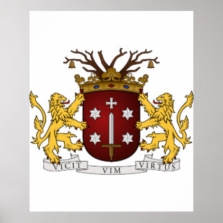 Affiche Haarlem wapen, Pays-Bas