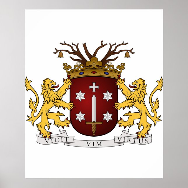 Affiche Haarlem wapen, Pays-Bas (Devant)