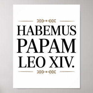 Affiche Habemus Papam Leo Xiv. Pape 1