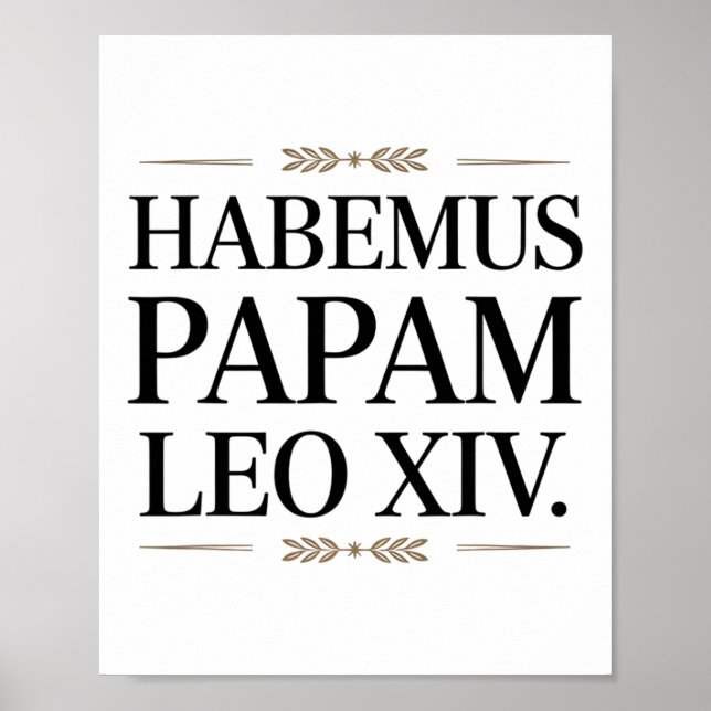 Affiche Habemus Papam Leo Xiv. Pape 1 (Devant)