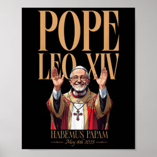 Affiche Habemus Papam Nouveau Pape Leo Xiv 14