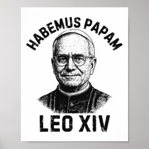 Affiche Habemus Papam Pape Leo Xiv