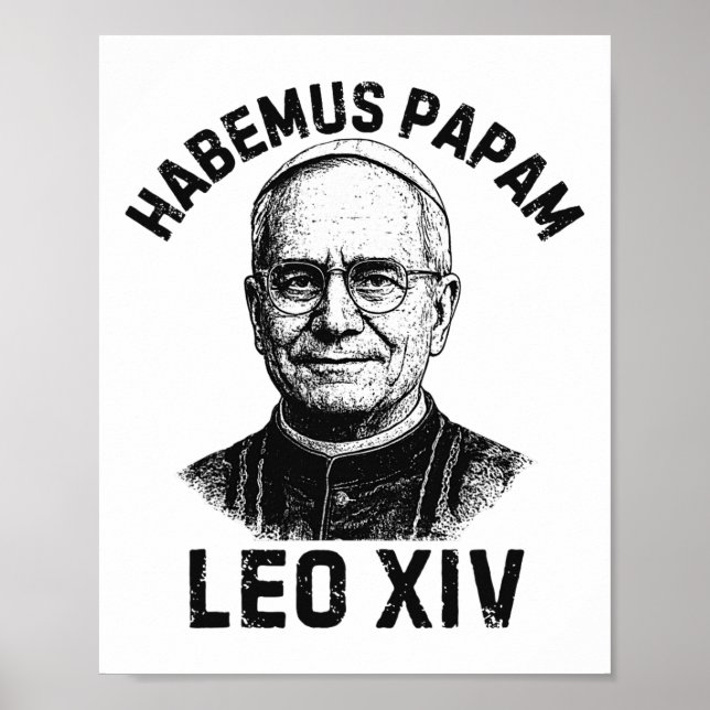 Affiche Habemus Papam Pape Leo Xiv (Devant)