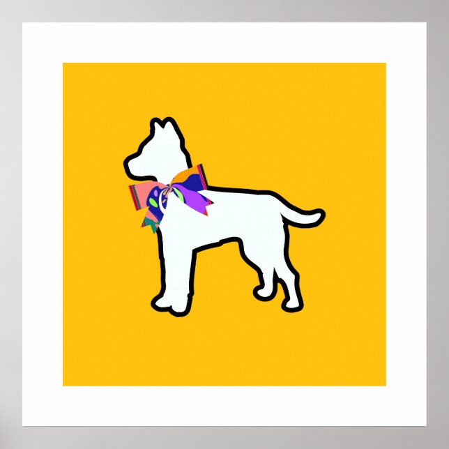 Affiche Habillé avec un nœud papillon (Devant)