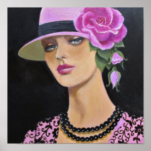 Affiche Habillé de rose