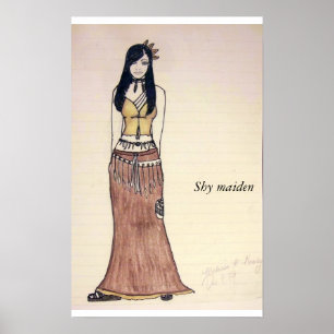 Affiche Habille la partie, Femme timide