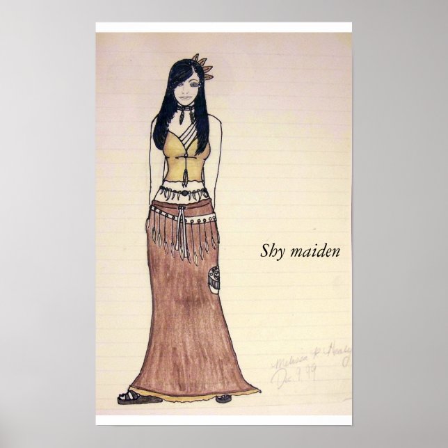 Affiche Habille la partie, Femme timide (Devant)