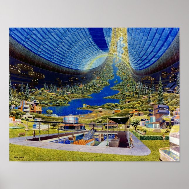 Affiche Habitat de l'espace toroïdal du monde entier (Devant)