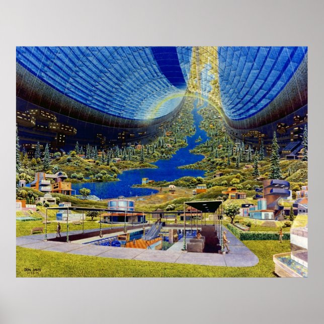 Affiche Habitat de l'espace toroïdal du monde entier (Devant)