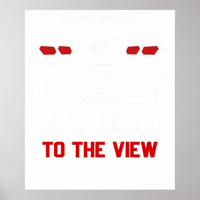 Affiche habitué à la vue chevrolet corvette (Devant)
