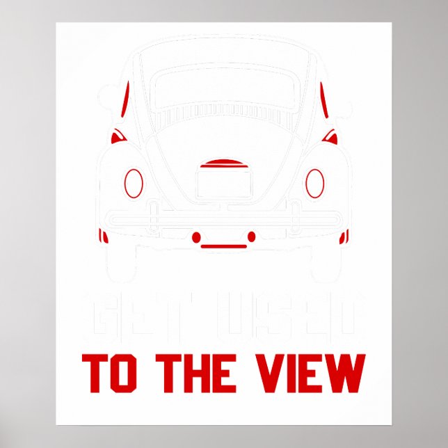 Affiche habituer à la vue VW Beetle (Devant)