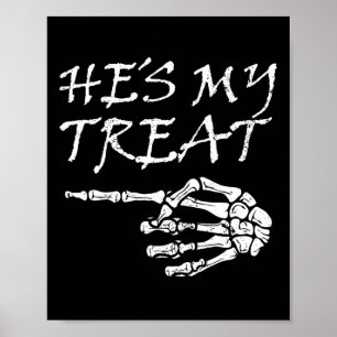 Affiche Haches Ma Treat Skeleton Halloween Costume Corresp