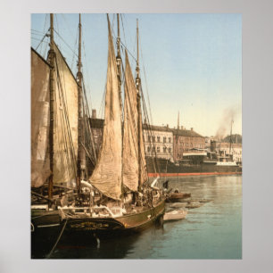 Affiche Hafenstrasse de Copenhague, Danemark