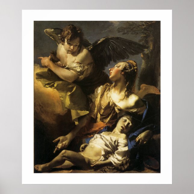 Affiche Hagar et Ismael dans le désert (Devant)