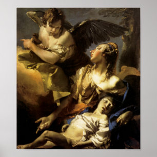 Affiche Hagar et Ismael dans le désert