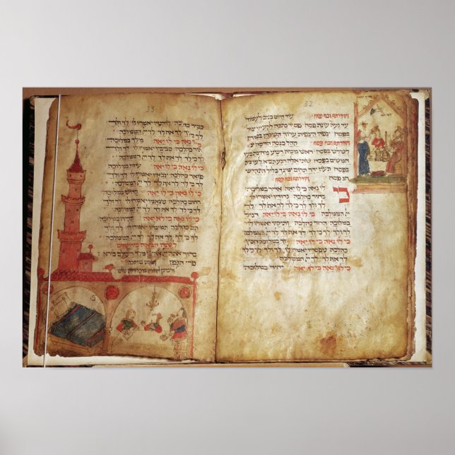 Affiche Haggadah pour la veille de la Pâque (Devant)